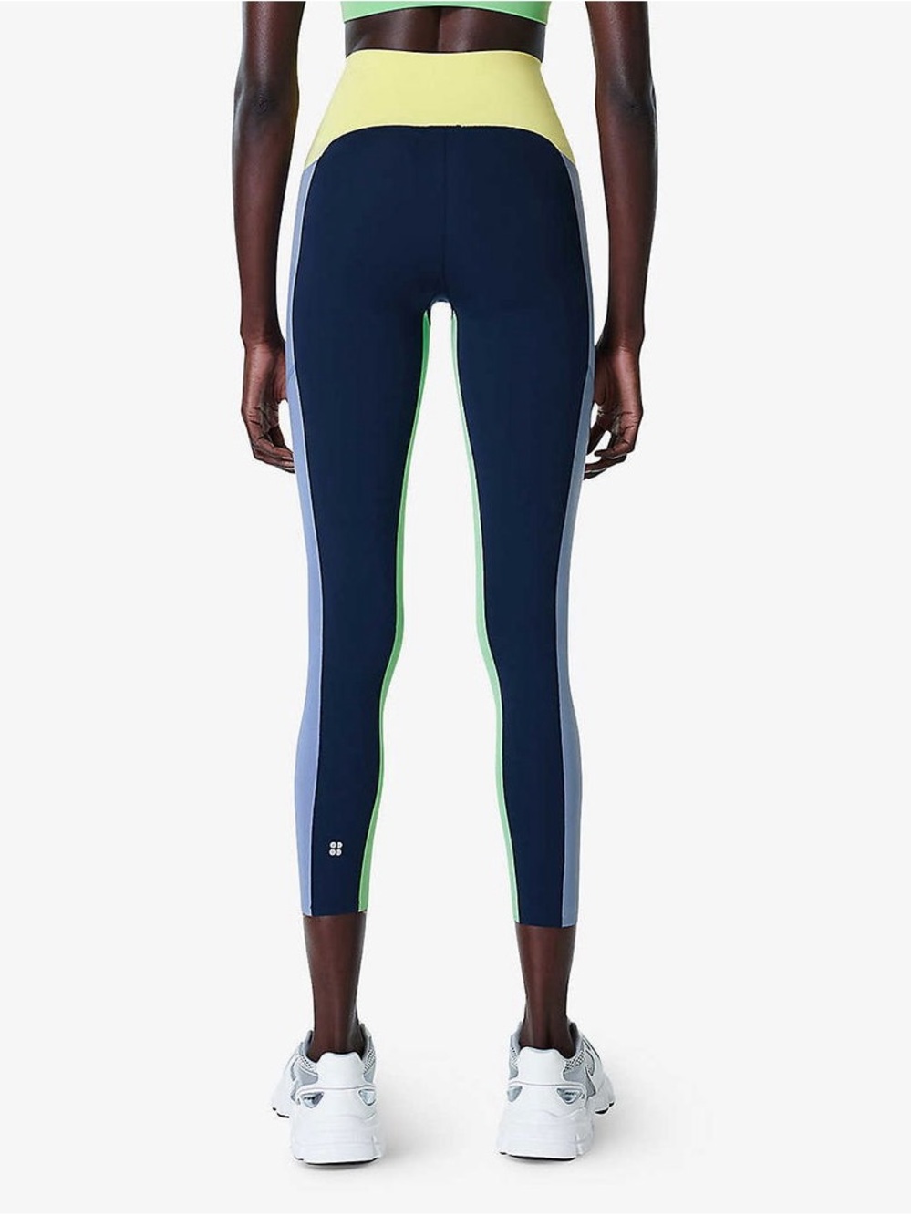 Sweaty Betty Power 7/8 Colorblock Stretch-Jersey Sculpting High Waist Leggings 6 - Picture 3 of 9